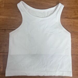 Lululemon ebb to street cropped racerback tank top